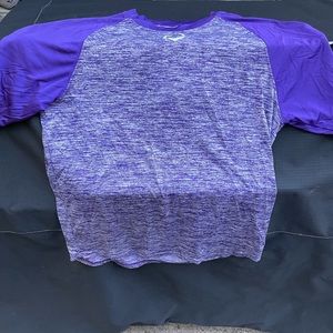 Purple Evo Shield baseball shirt. Adult medium 3/4 length sleeve